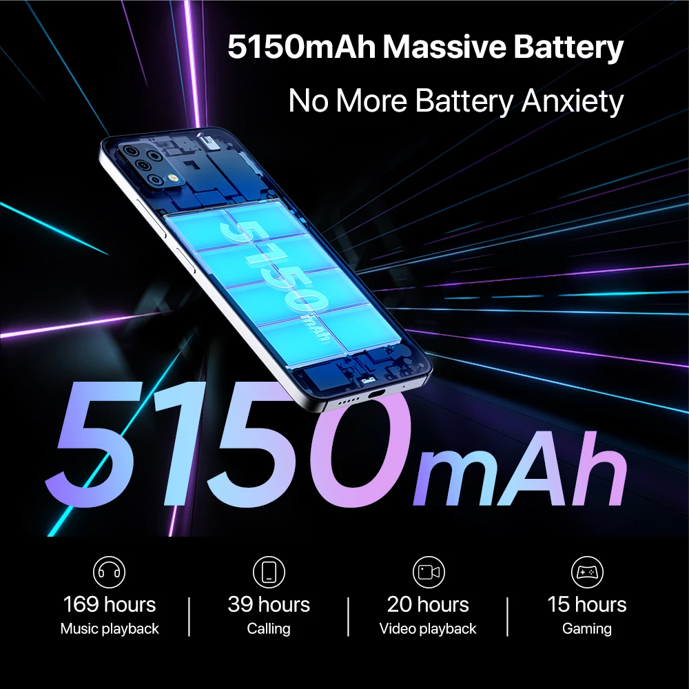 UMIDIGI-tel&eacute;fono inteligente A11S versi&oacute;n Global, 4GB, 32GB, 5150 mAh, c&aacute;mara Triple de 16MP, pantalla HD de 6,53 pulgadas-4