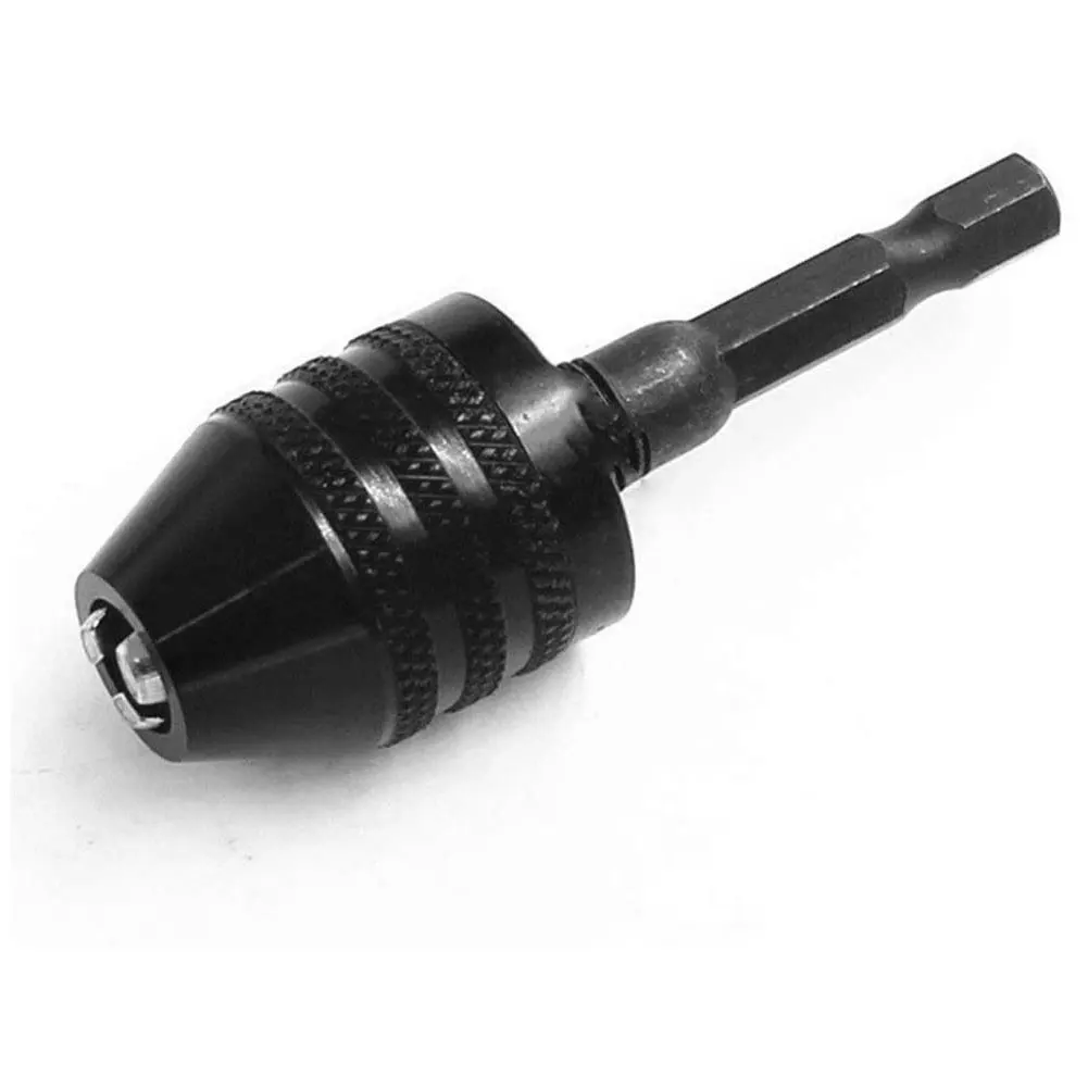 

2PCS Drill Chuck Adapter Converter Tools 1/4 inch Hex Shank Keyless Grinder Drilling Chuck Quick Change Adapter Heavy Duty