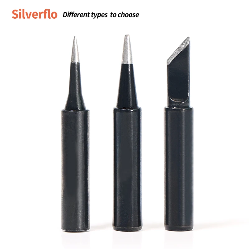 

SILVERFLO-900M-T I/B/K черные наконечники для паяльника WEP, паяльная станция, бессвинцовые наконечники