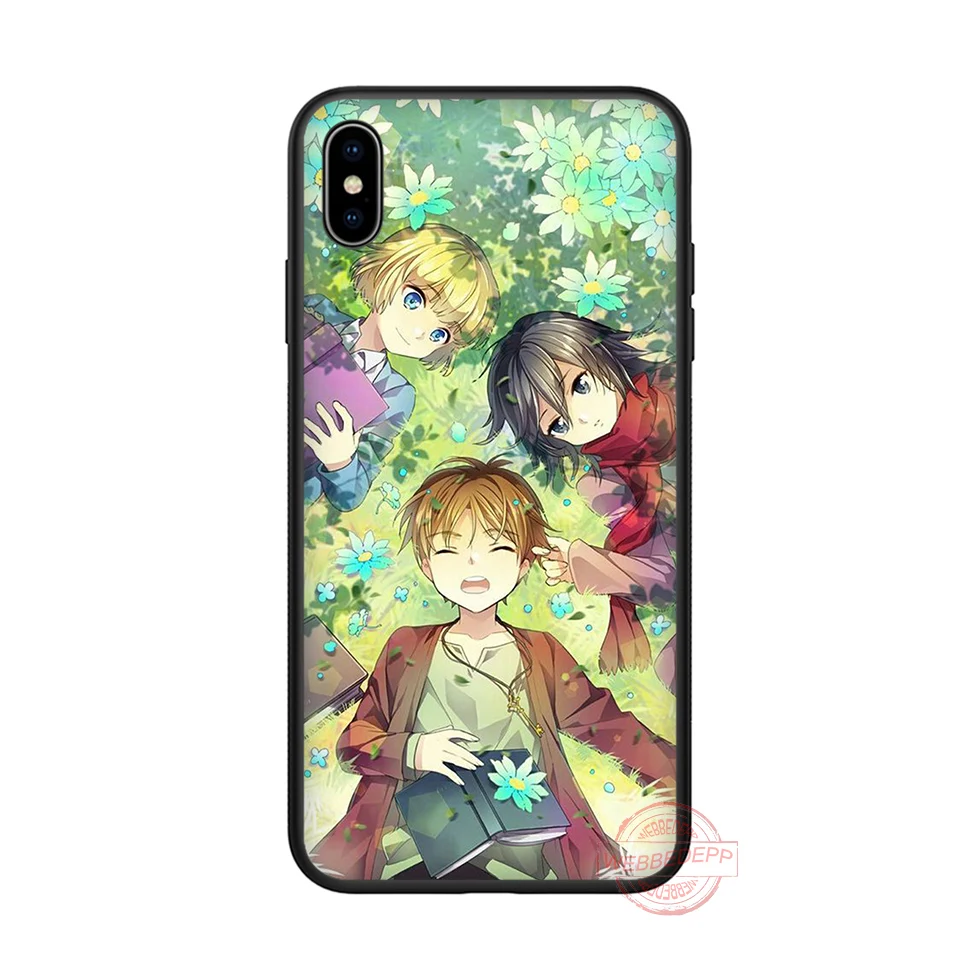 WEBBEDEPP Attack Titan Мягкий силиконовый чехол для телефона iPhone 5 6 7 8 Plus X XS XR max. 11 11peo 11proMax |