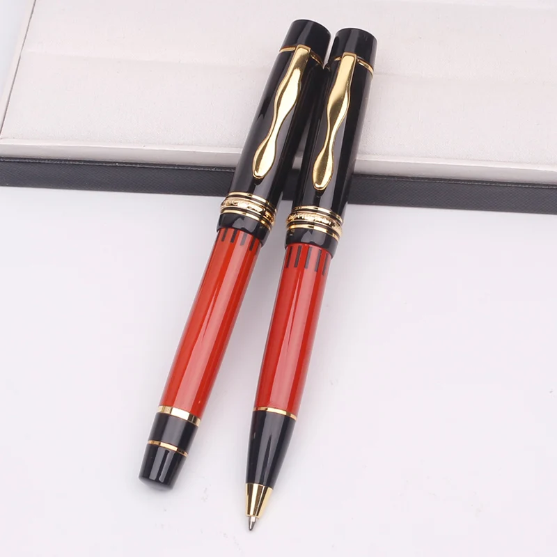 Черные и красные шариковые ручки Writer Hemmingway гелевые для школы офиса подарок