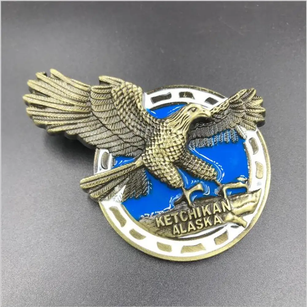 BABELEMI высококачественный металлический окрашенный США Нью-Йорк Аляска 3D магнит