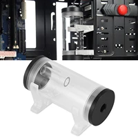 50mm diameter water cooling tank g14 thread cylinder reservoir computer cooling system water tank for pc cooling system l shape