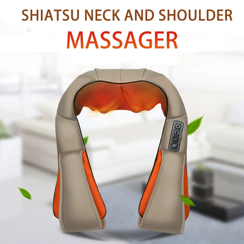 

U Shape Neck Shiatsu Massager Electric Shawl Infrared Heated Pain Relief Neck and Shoulder Intensity Adjustable