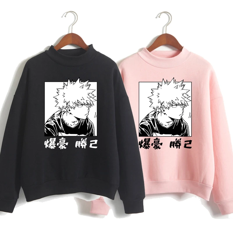 

Anime My Hero Academia Hoodie Kacchan Katsuki Bakugou Printed Sweatshirt Streetwear Tops Anime Hoodie Hoodies Women