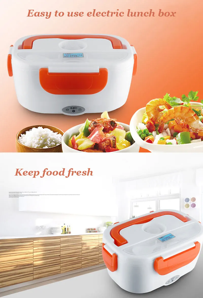 Детский Ланч-бокс Bento, 220 л, большая емкость, контейнер для еды с подогревом, портативная ручка, школьный, офисный Ланчбокс, столовая посуда