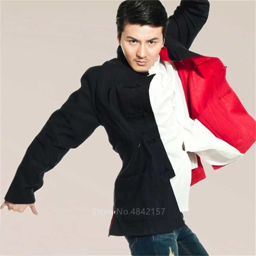 Костюм Тан из хлопка и льна винтажная Двусторонняя одежда топ традиционная