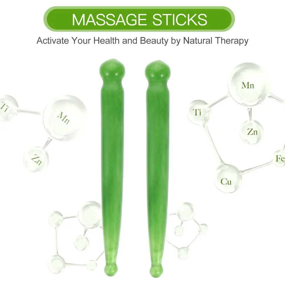 

1 Set 2Pcs Acupuncture Pens Practical Face Sticks Tools (Green)