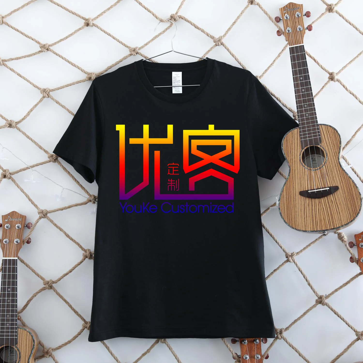 Мужская хлопковая рубашка с коротким рукавом круглым вырезом | одежда