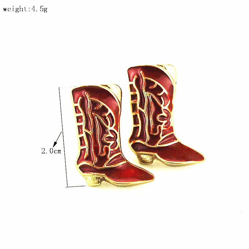 Женские ботинки на высоком каблуке с эмалью красные | Украшения и аксессуары