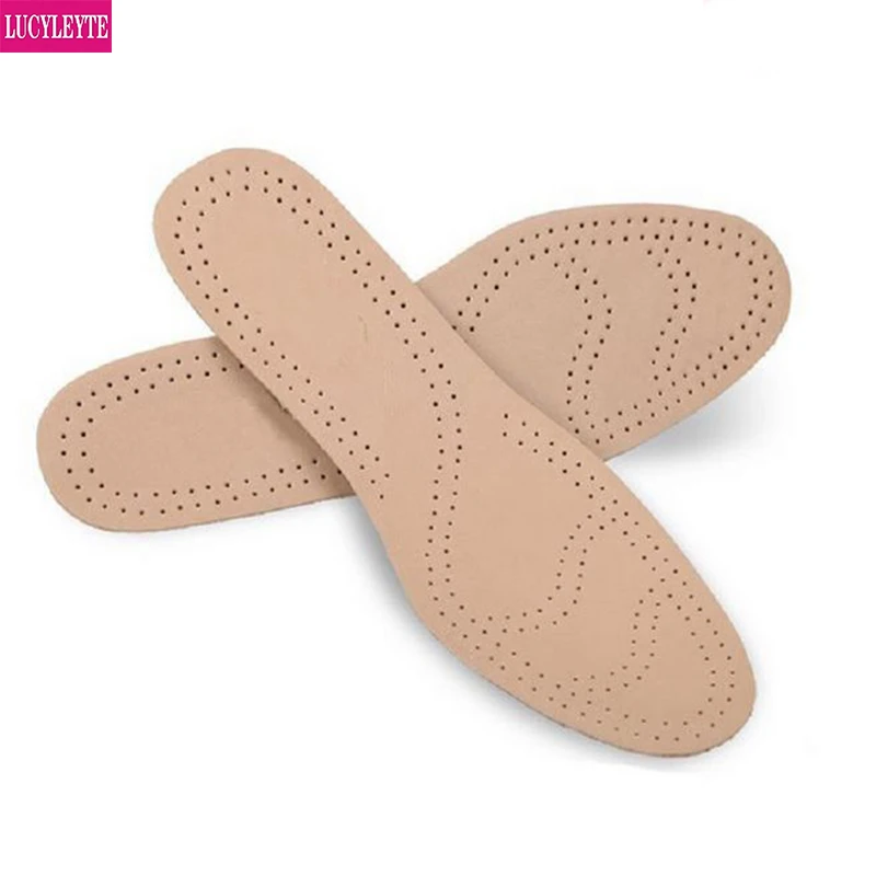 Кожаные стельки для мужчин и женщин вентиляция от пота амортизация