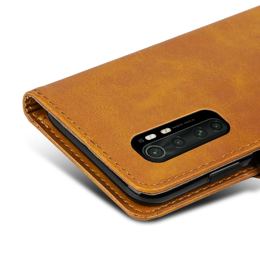 

ROEIM For Xiaomi Mi Note 10 Lite case Comfortable Hand Feeling PU Leather Flip Wallet Photo Holder Cover Scratch-Resistant