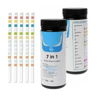 1 bottle 50pcs nitrite nitrate chlorine ph tester paper 7 in 1 aquarium fish tank water quality test strips kit