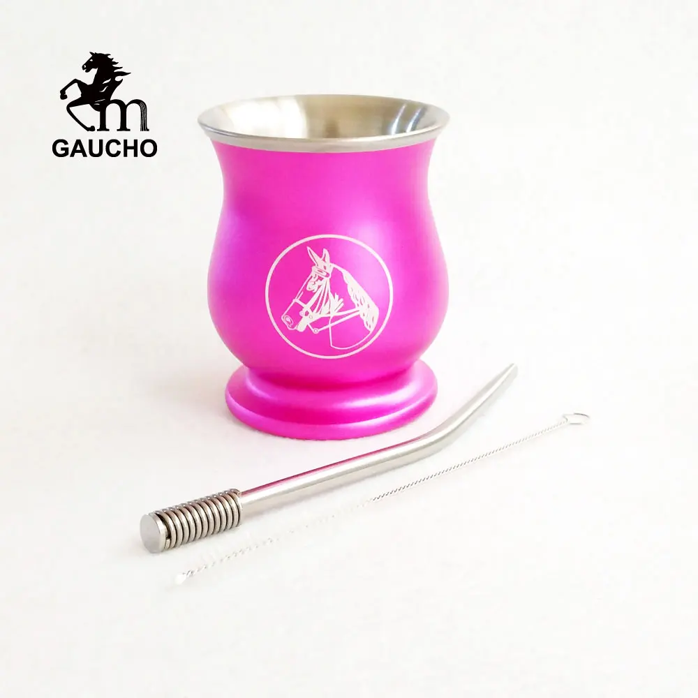 1 компл./лот ковбойские Yerba Коврики тыквы нержавеющая двойная стенная