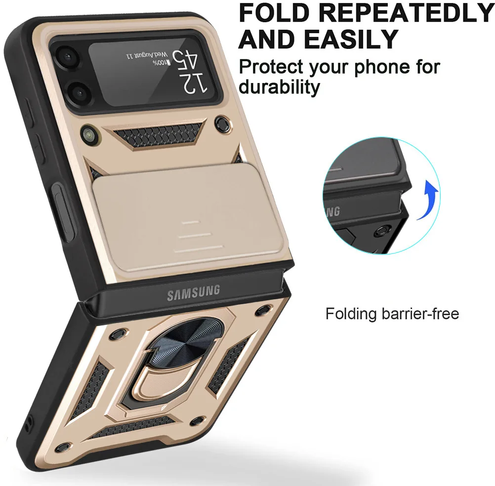 

Fingger Ring Bracket Case for Samsung Galaxy Z Flip 3 Case for F7110 Case 20XPCS After 9.30 Ship
