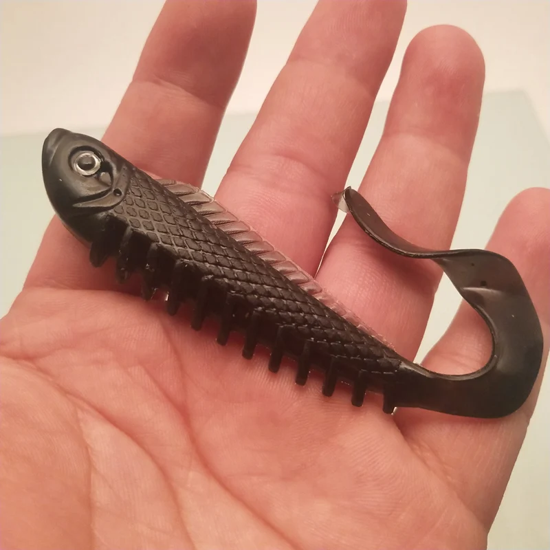 1 шт. 10 см/7 г мягкая резиновая приманка на рыбалку в форме капли для окуня форель щука хвост рыболовные