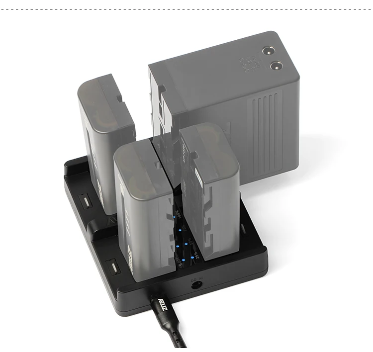 Умное быстрое зарядное устройство 60 Вт для Sony NP-F550/F570/F750/F980 6KPRO