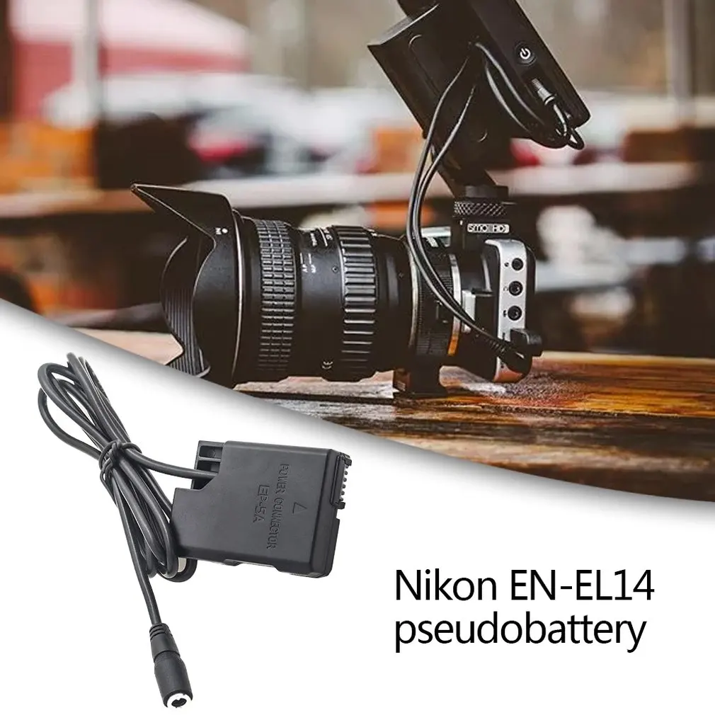 

For Nikon En-El14/15 Fake Battery Dummy Battery Straight Spring Wire For Power Supply Ep-5A For Nikon D7100 D7000 D5600 D5500