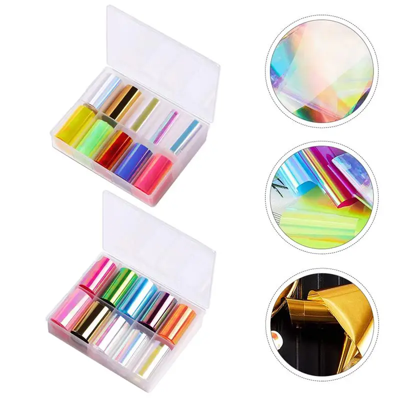 

2Boxes Colorful DIY Nail Stickers DIY Manicure Ornaments Nail Stickers Nail Decals for DIY Salon