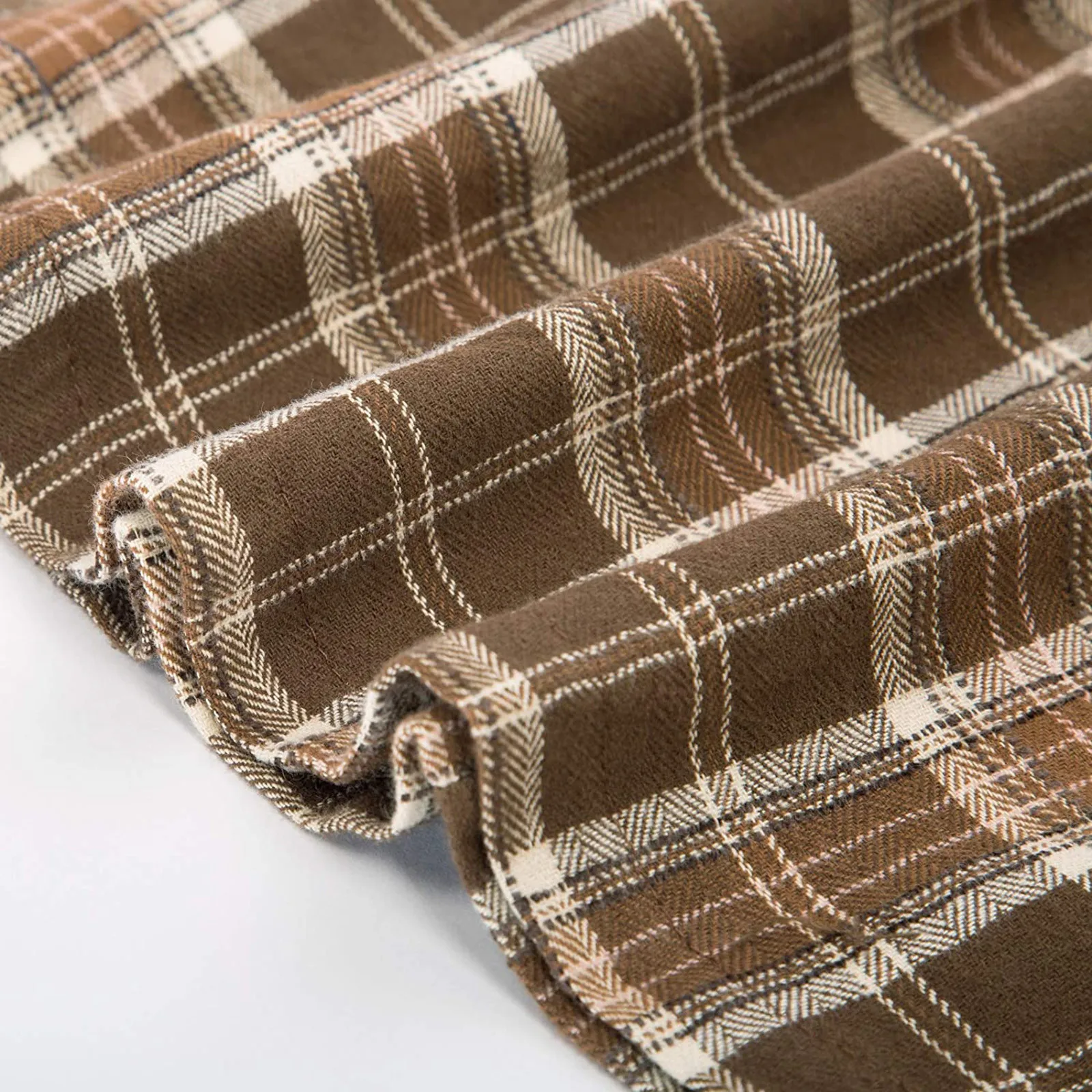 

Women Skirt Ladies Fashion Casual Style Plaid Skirt Lady Pockets Vintage High Waist Design Pleated Skirt faldas mujer moda 2021