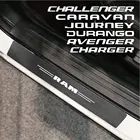 4 шт. наклейки на пороги автомобиля Dodge JOURNEY Дротика Калибр фургон CHALLENGER зарядное устройство Мститель DURANGO NITRO RAM углеродная кожа