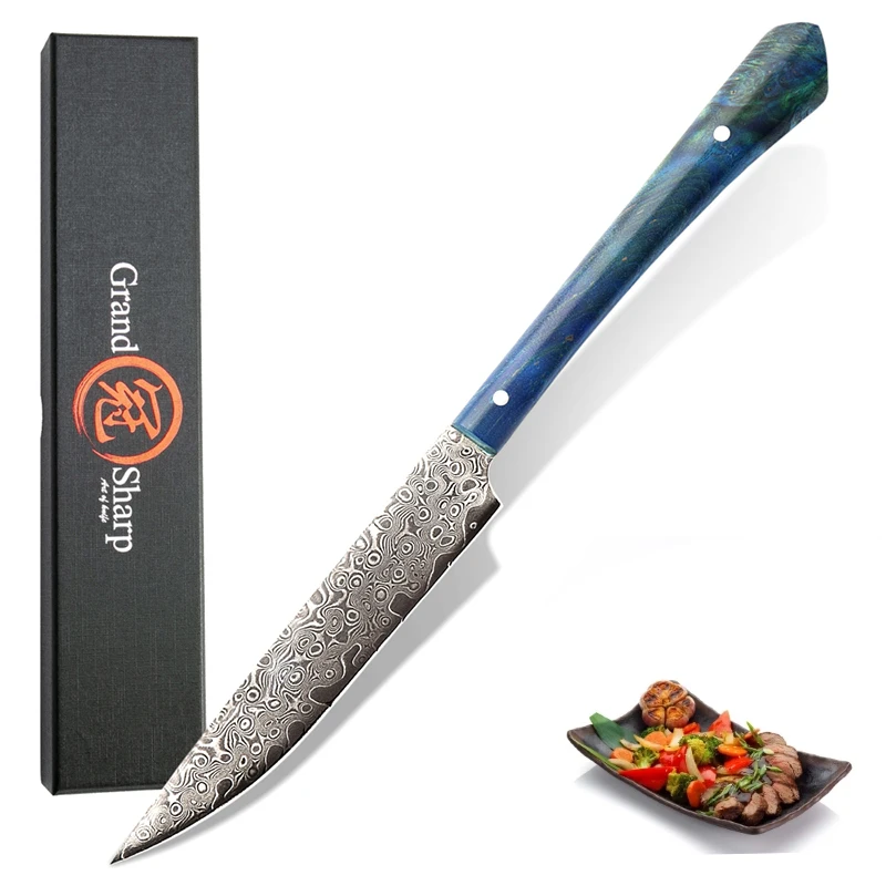 Кухонный нож Grandsharp vg10 из японской дамасской стали универсальные кухонные ножи