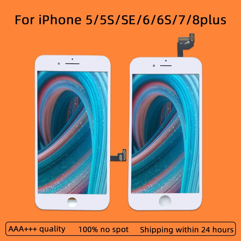 ААА + ЖК дисплей для iPhone 6 6S 7 8 plus с идеальной 3D сенсорный экран дигитайзер сборки 5