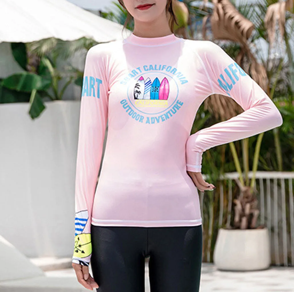 Женский слитный купальник с длинным рукавом солнцезащитный костюм для дайвинга