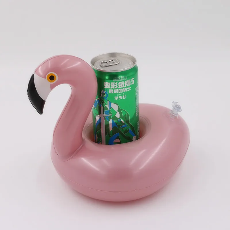 Tropical Flamingo Float Inflatable Drink Cup Holder Garden Swimming Pool Hawaii Party Hawaiian Toy Event Supplies | Дом и сад