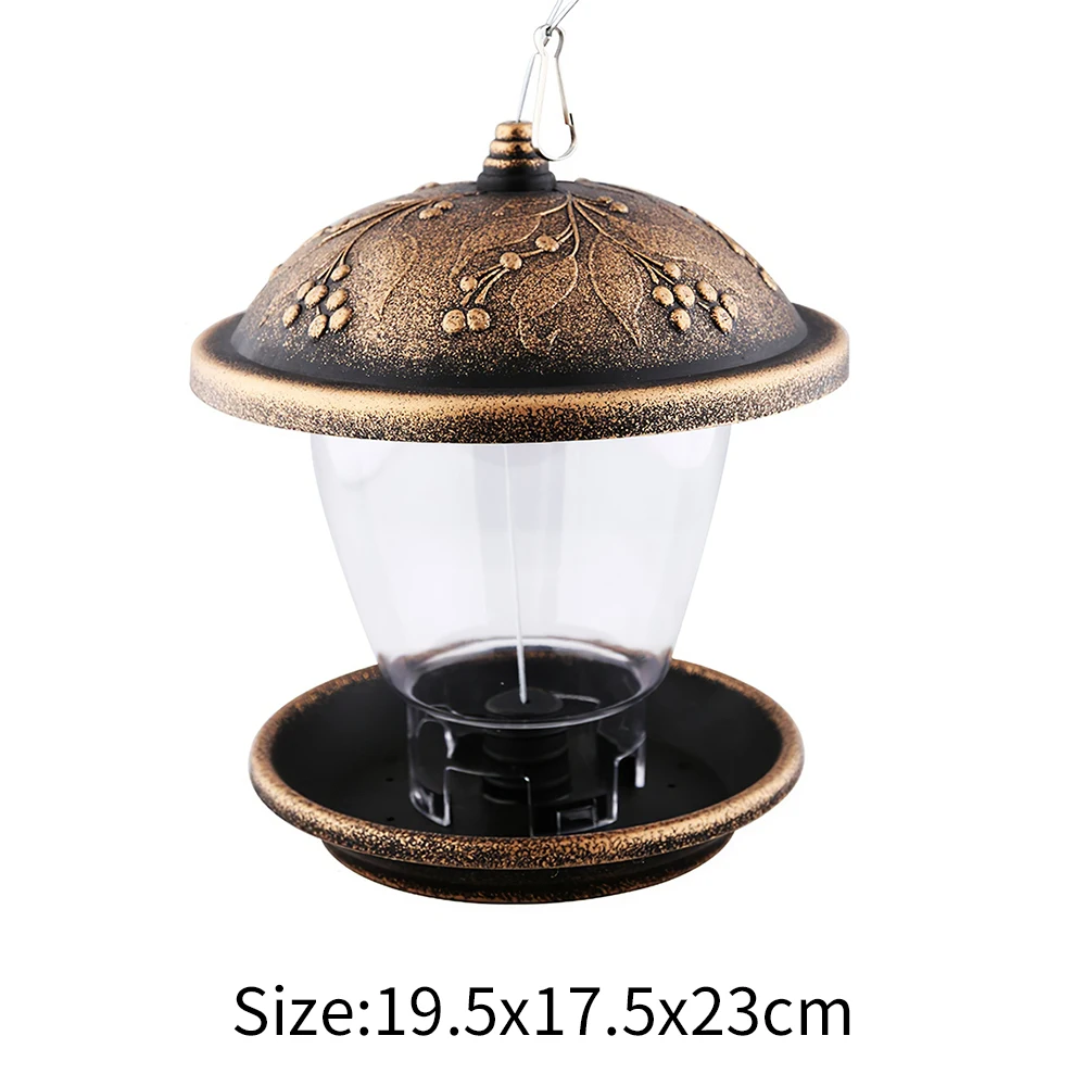 

Hanging Bird Feeder Bird Feeding Tool Outdoor Bird Cage Hanging Feeding Container Bird Water Bowl Water Feeder For Yard