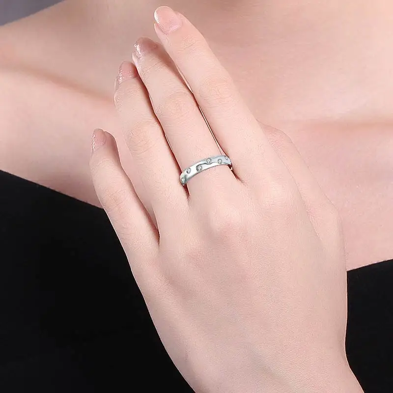 KALETINE, роскошные 925 пробы, серебряные кольца для женщин, Женское кольцо с пузырьками, циркония, обручальное, обручальное, Любовное кольцо, bts, аксессуары