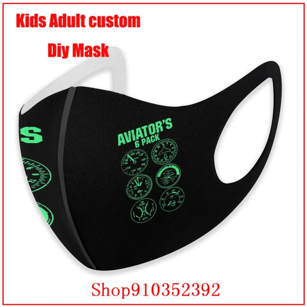 Шесть упаковок пилот путешествия Юмор отпуск полет mascarillas desechables mascarillaa tela motor cycle