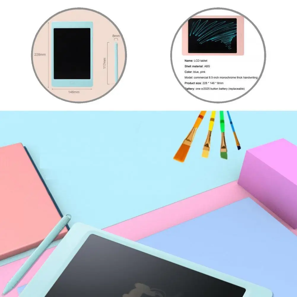 Детская доска для рисования 8 5 дюйма с ЖК экраном|Цифровые планшеты| |