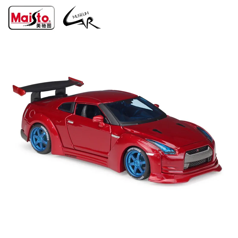 

Maisto 1:24 Nissan GTR 2009 красный Литье металла ралли масштабная модель автомобиля Kit Дисплей коллекции игрушка в подарок