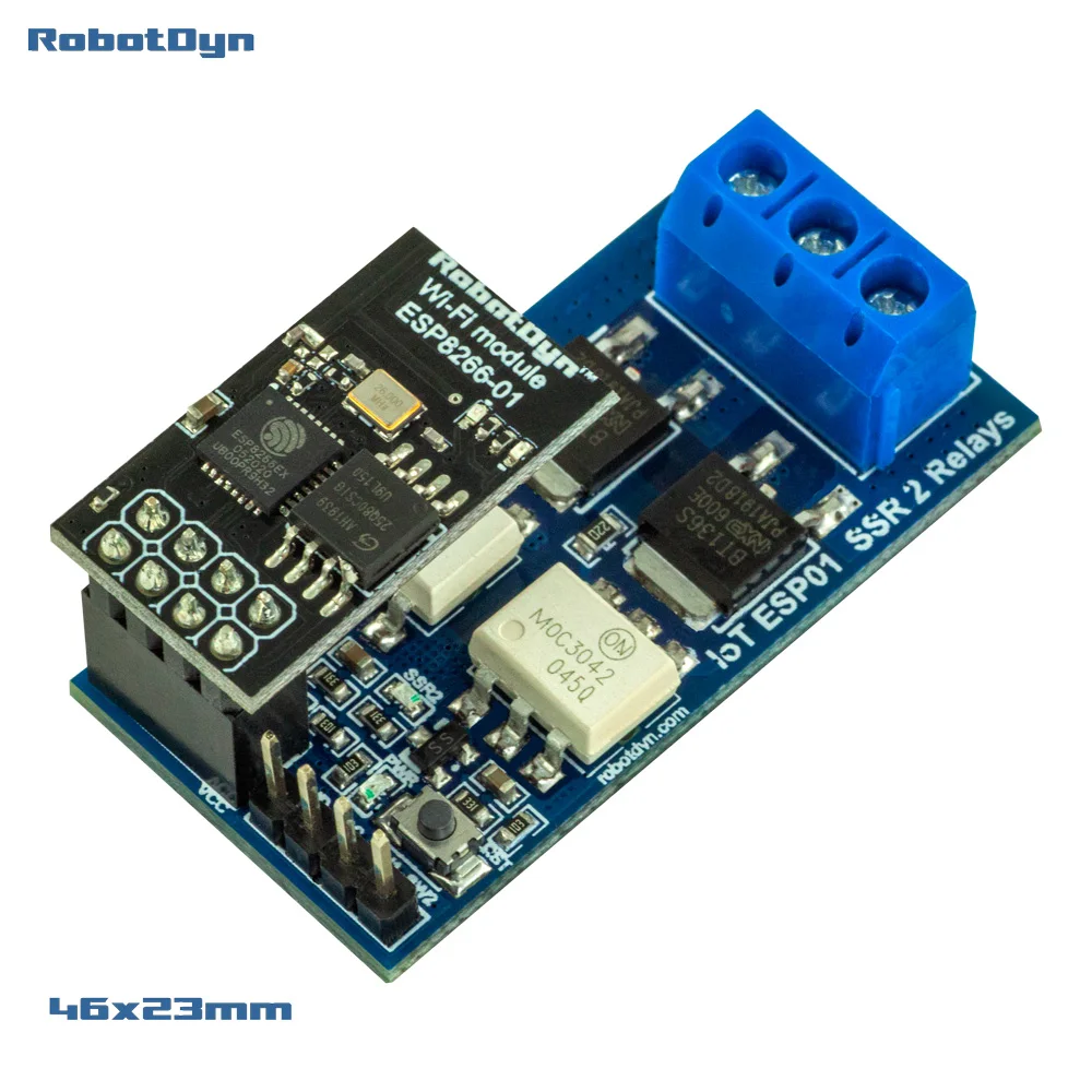 Релейный модуль Wi-Fi IoT ESP01 ESP8266 SSR твердотельное реле для переключателя