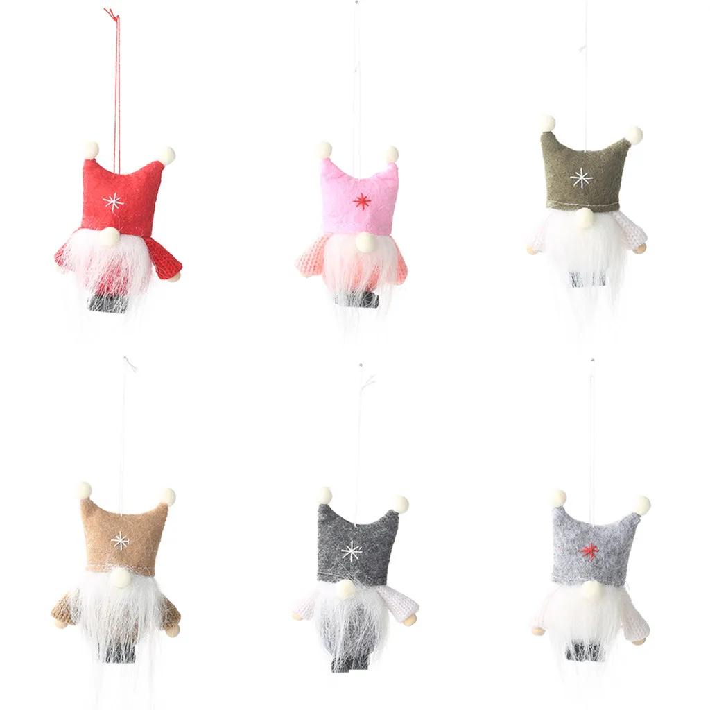 

Lovely Christmas Tree Decoration Woolen Yarn Angel Doll Pendant Hanging Party home decor Christmas ornaments Xmas toys Gifts /C