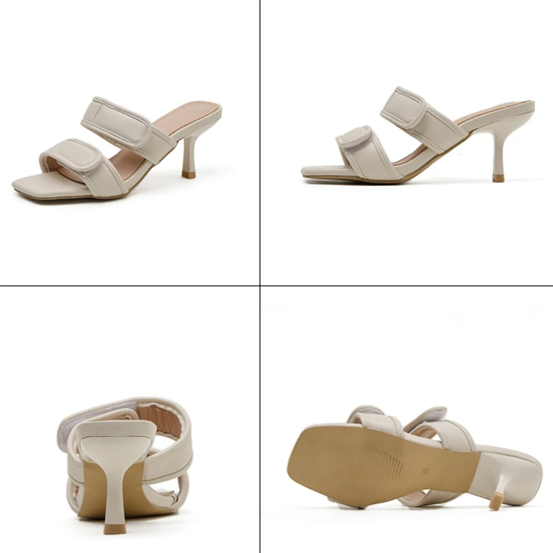 

Fashion 21021 Women Pumps Sandals Shoes Female High Heels Square Toe Pumps Shoes For Woman Sandals Party Lady Square Heel