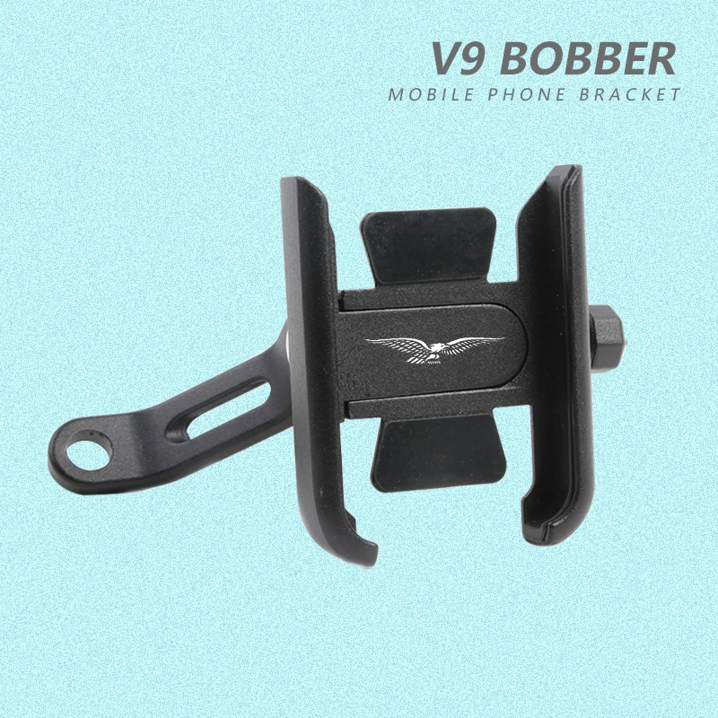 

For Moto Guzzi V9 Bobber Sport 2019-2021 Motorcycle Accessories Handle Bar Rear Mirror Mobile Phone Bracket GPS Stand Holder