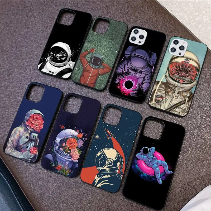 

Cute Cartoon Astronaut Star Phone Case For iPhone 11 8 7 6 6S Plus X XS MAX 5 5S SE 2020 XR 11 pro DIY capa