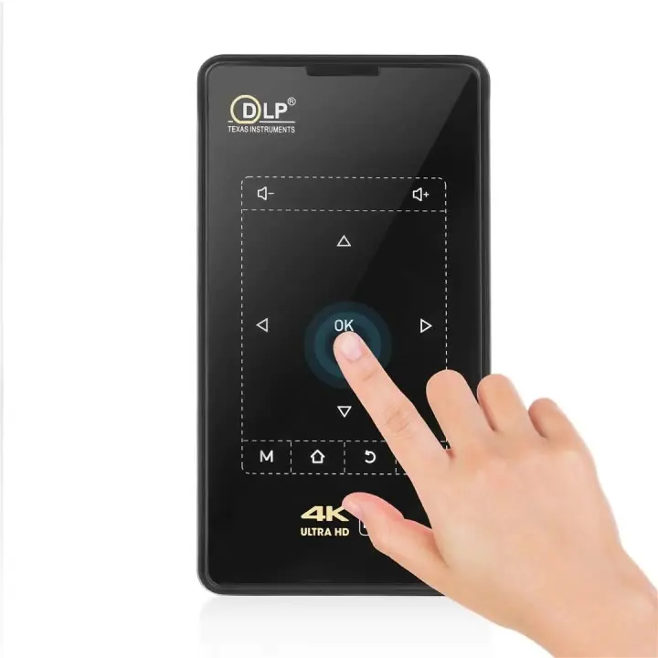 

K95 Mobile Pocket Smart Digital DLP Mini Projector Includes Stand HD Cable Pocket Bag Standard Adapter