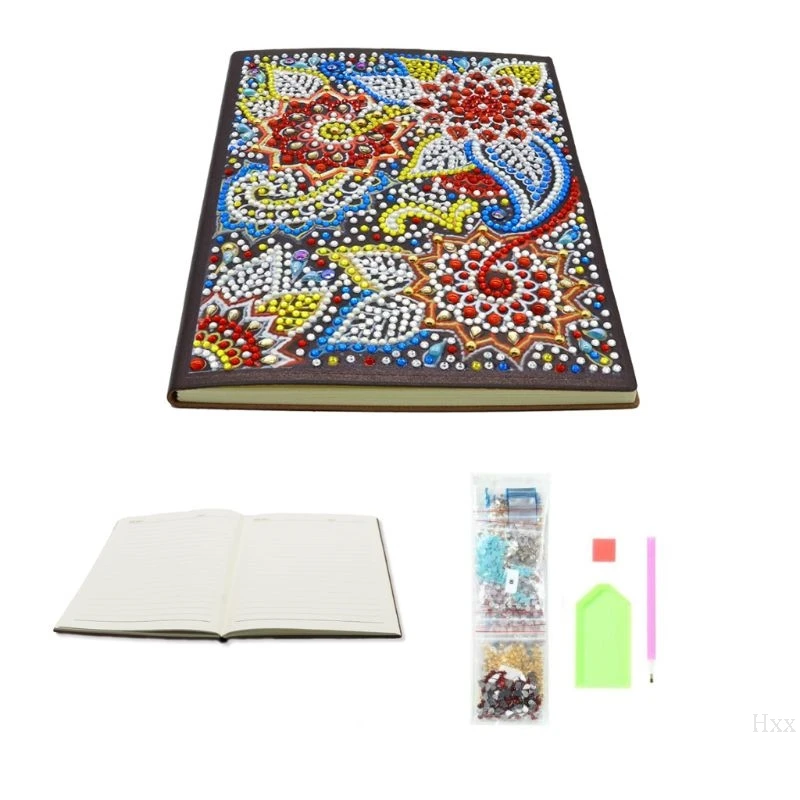 Необычная алмазная живопись сделай сам блокнот особой формы дневник книга А5