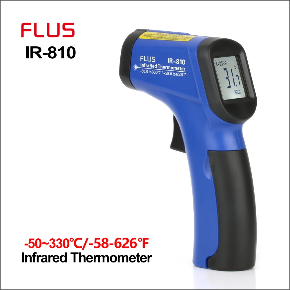 Цифровой инфракрасный термометр FLUS Бесконтактный портативный электронный