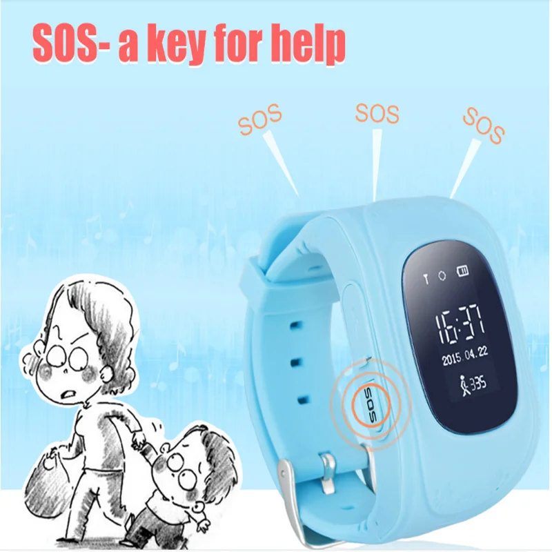 Q50 Smartwatch GPS LCD Child SOS Smart Watch Phone Kids Watch For iPhone Android images - 6