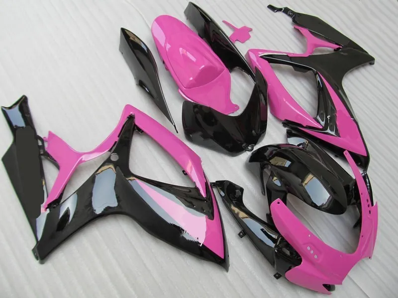Комплект обтекателей для мотоцикла GSXR600 750 K6 06 07 GSXR 600 GSXR750 2006 2007 ABS TOP розовый черный