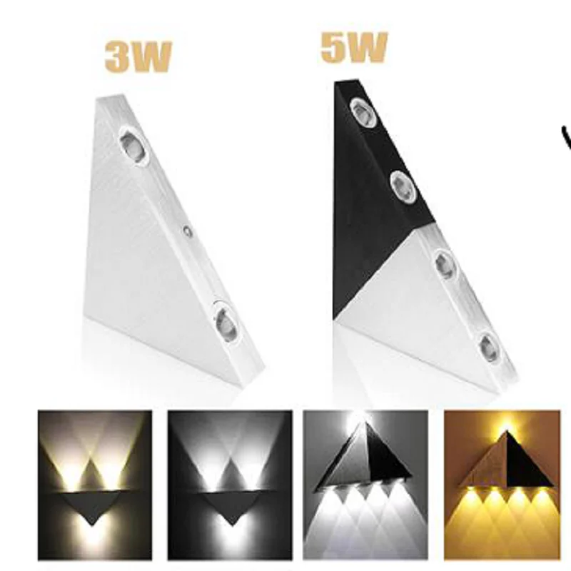 Треугольники светодиодный настенный светильник 265V Алюминий тела для Спальня