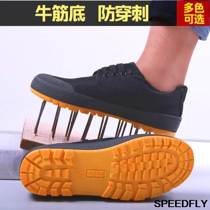 

Men New Beef Tendon Lower Breathable, Non-Slip, Wear-Resistant, Puncture-Resistant, Labor Insurance Labor Camouflage Shoes