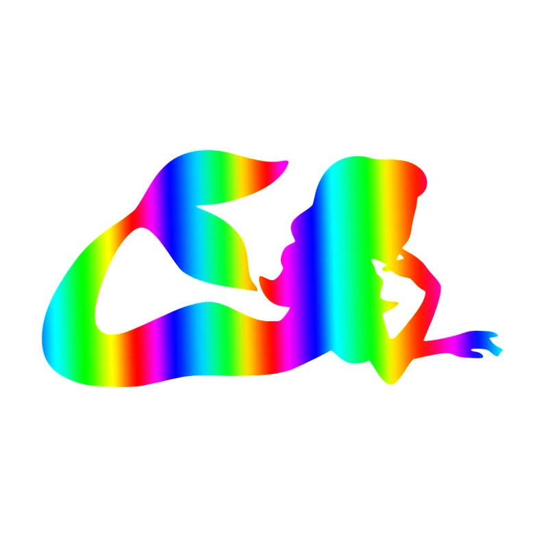 

Funny Mermaid Fish Girl Car Sticker Automobiles Motorcycles Exterior Accessories Vinyl Decals for Honda Lada Bmw Audi Jeep Boat