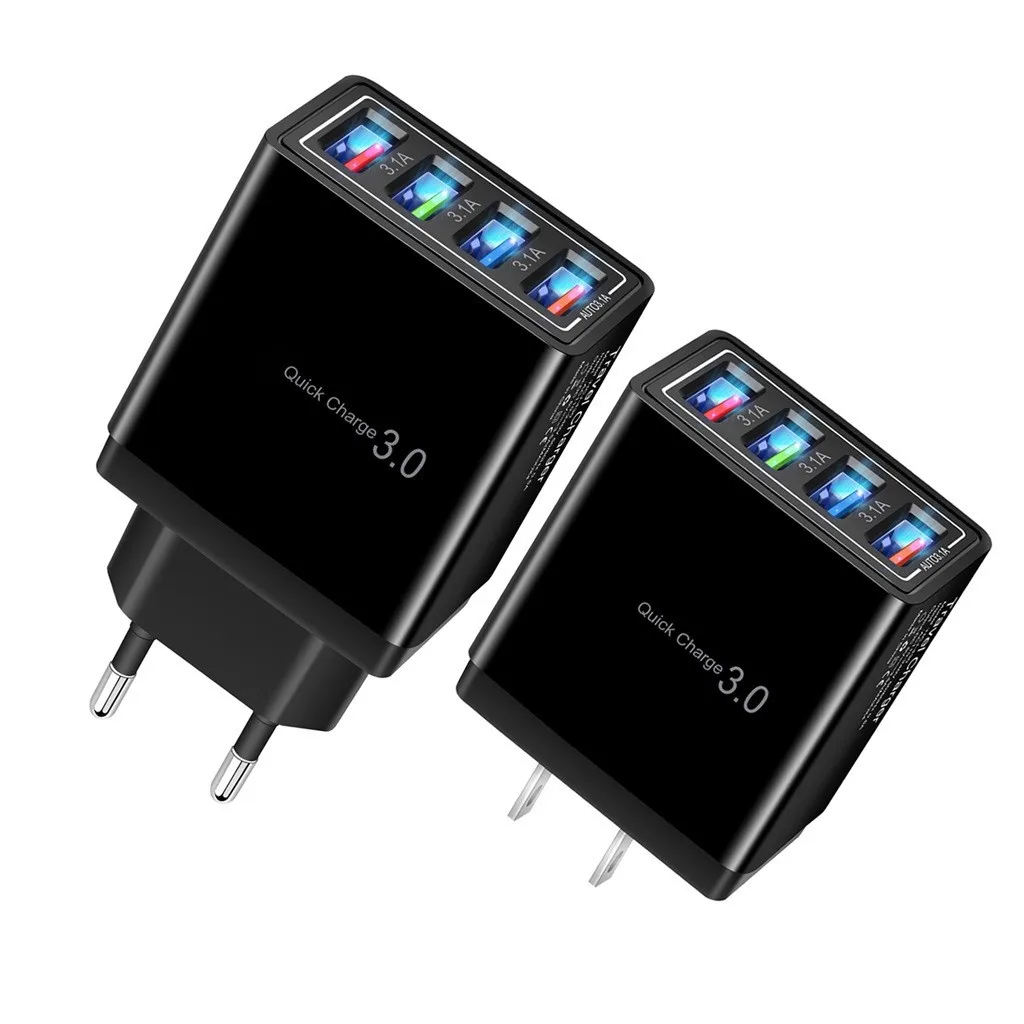 Быстрая быстрая зарядка QC 3 0 зарядное устройство для путешествий дома