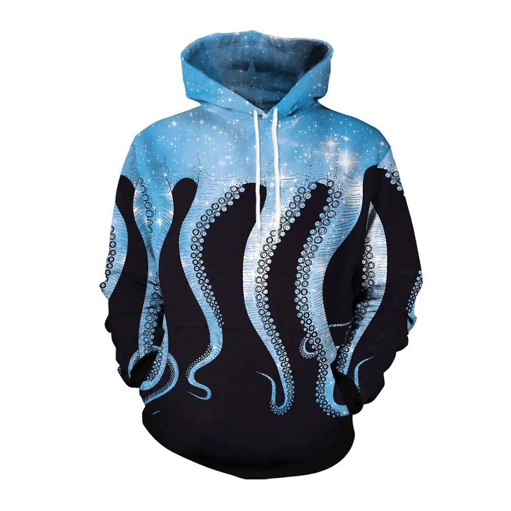 Neue Octopus Raum Hoodies Sweatshirts Galaxy 3D Gedruckt Muster Herbst Mit Kapuze Frauen Hoodie |