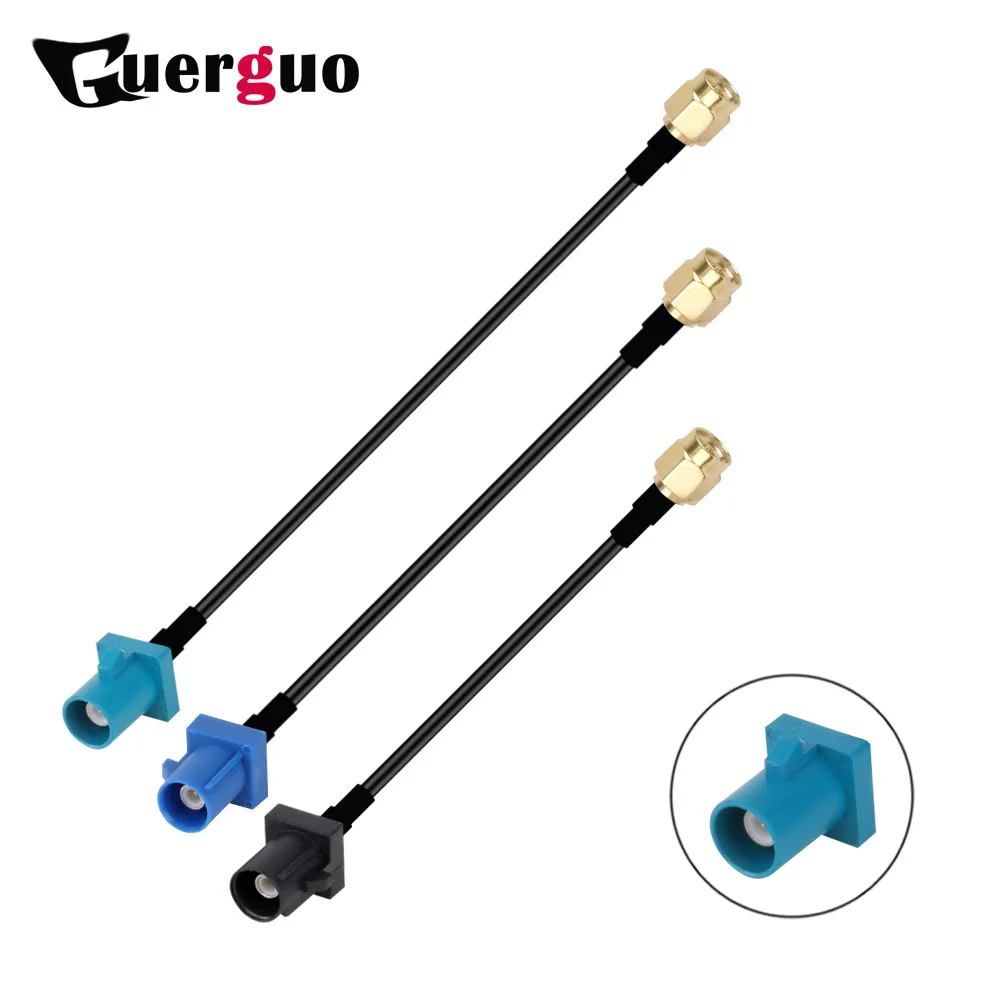 Кабель-адаптер для антенны GPS коаксиальный разъем SMA типа Папа-Fakra RG174 - купить по